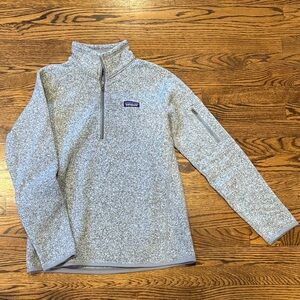 Patagonia Better Sweater Heather Gray Quarter-zip Fleece